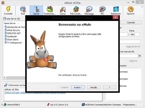 Come installare e configurare eMule
